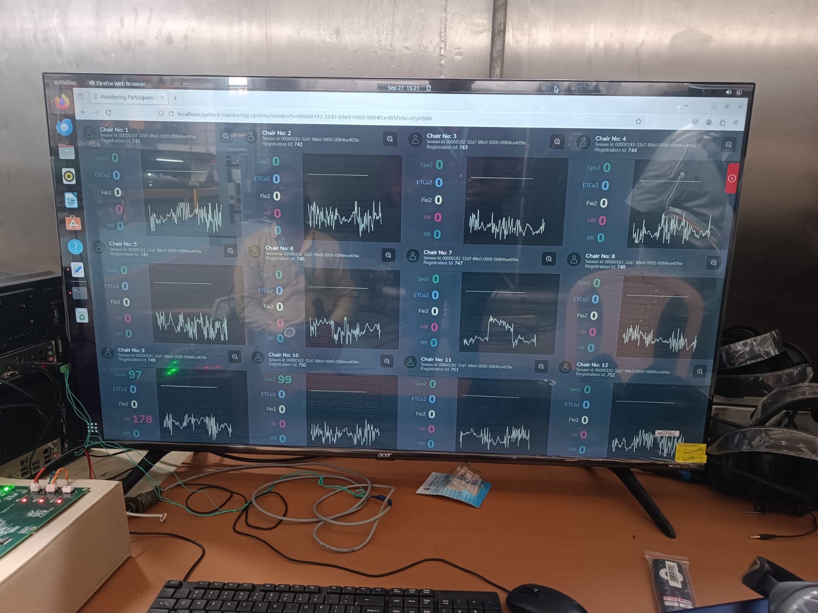 Successfully tested the Physiological Monitoring System